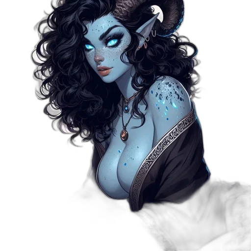dress, dragon, fantasy art, concept art, comic book art, watercolor, blue, dark transparent PNG cut-out