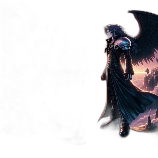 dragon, sword, fantasy art, concept art, comic book art, pixel art, dark, blue transparent PNG cut-out
