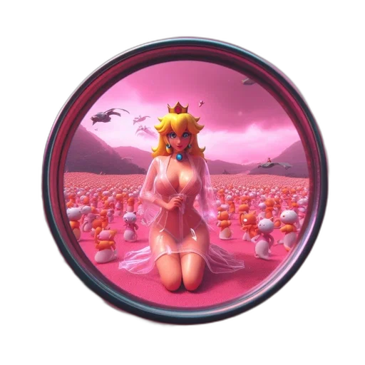 concept art, pixel art, fantasy art, 3d render, pinkish, dreamlike, scene, anime-style transparent PNG cut-out