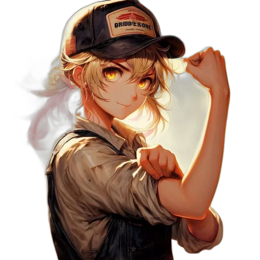 staff, weapon, hat, face, anime, photorealistic, concept art, fantasy art transparent PNG cut-out