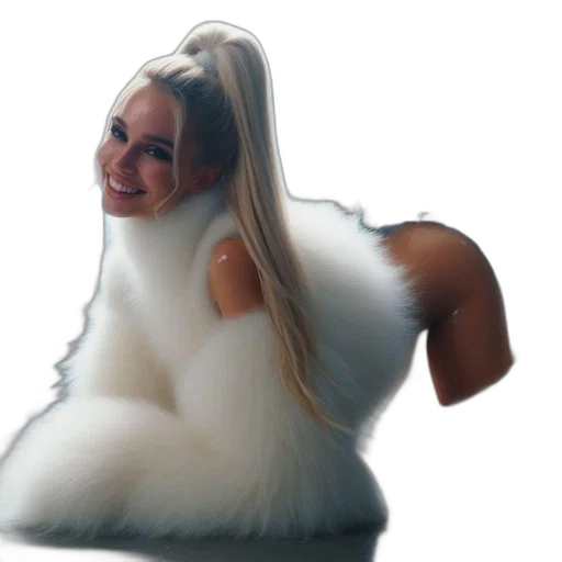 hair, creature, jacket, dress, 3d render, concept art, photorealistic, woman transparent PNG cut-out