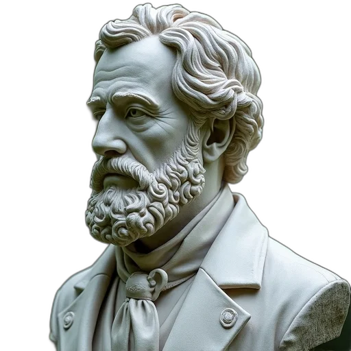 face, jacket, furniture, photorealistic, 3d render, bust, john, hancock transparent PNG cut-out