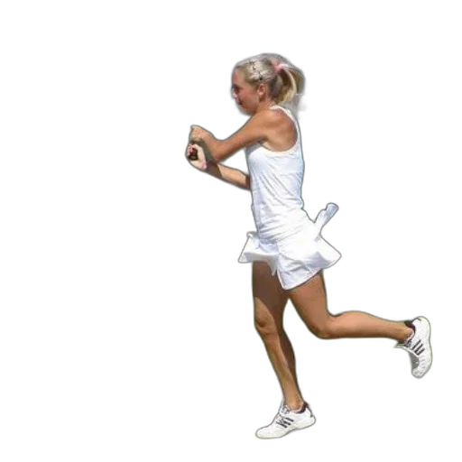 dress, photorealistic, 3d render, woman, white, tennis, outfit, playing transparent PNG cut-out