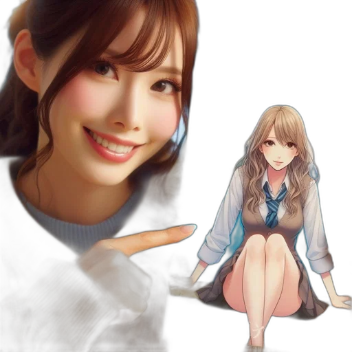 robot, face, dress, photorealistic, concept art, anime, fantasy art, woman transparent PNG cut-out