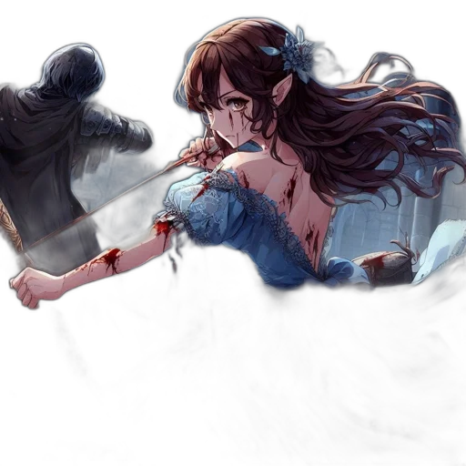 sword, weapon, concept art, fantasy art, watercolor, comic book art, underwater, fire transparent PNG cut-out