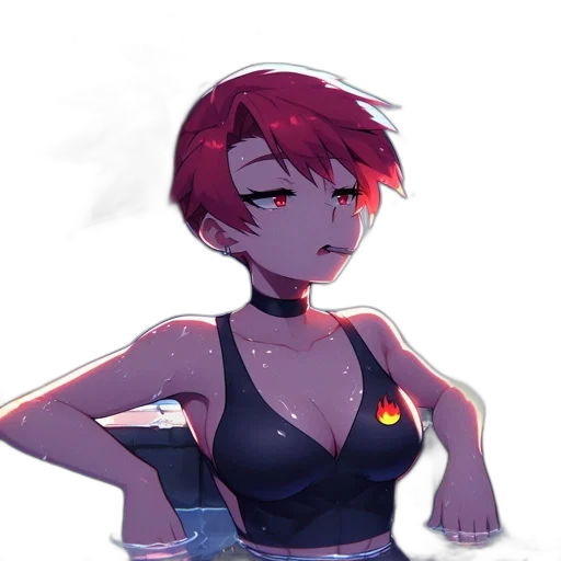 staff, dress, robot, jacket, anime, pixel art, cyberpunk, concept art transparent PNG cut-out