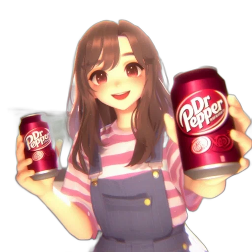 food, bottle, robot, dress, anime, pixel art, vaporwave, 3d render transparent PNG cut-out
