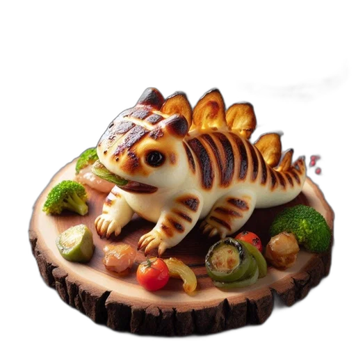 food, dragon, animal, creature, 3d render, concept art, photorealistic, fantasy art transparent PNG cut-out