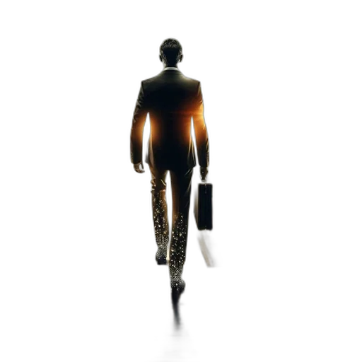 staff, jacket, robot, concept art, photorealistic, 3d render, man, suit transparent PNG cut-out