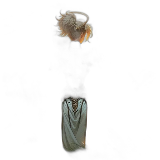 dress, dragon, hair, mask, concept art, fantasy art, photorealistic, 3d render transparent PNG cut-out