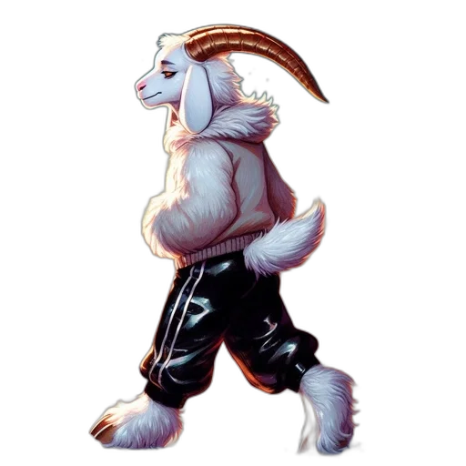 staff, animal, jacket, creature, concept art, pixel art, fantasy art, watercolor transparent PNG cut-out