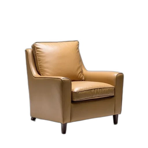 furniture, 3d render, earth tones, golden transparent PNG cut-out