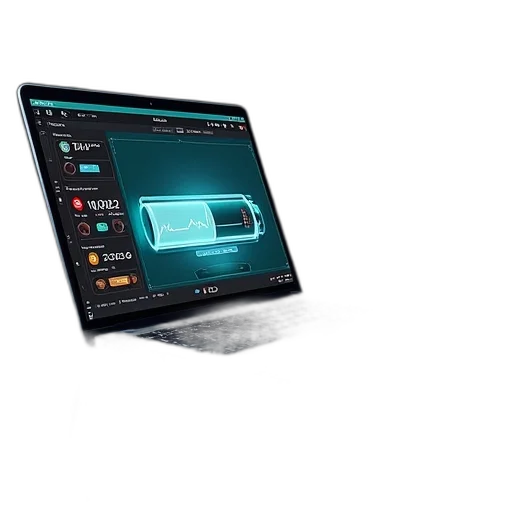 staff, 3d render, concept art, laptop transparent PNG cut-out