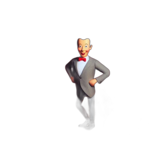 staff, robot, animal, 3d render, pixel art, concept art, cartoon, pee-wee transparent PNG cut-out