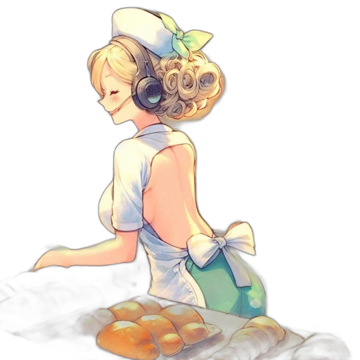 dress, staff, food, hat, concept art, watercolor, pixel art, cartoon transparent PNG cut-out