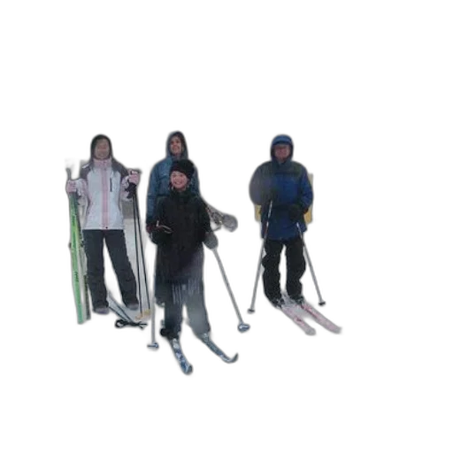 staff, 3d render, concept art, photorealistic, pixel art, snow, four, people transparent PNG cut-out