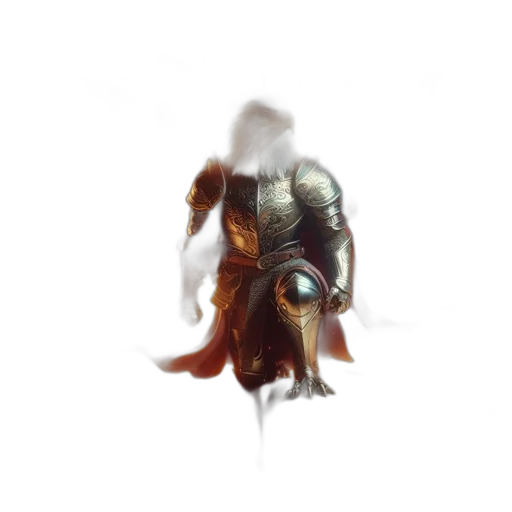 mask, creature, dragon, sword, concept art, fantasy art, pixel art, 3d render transparent PNG cut-out