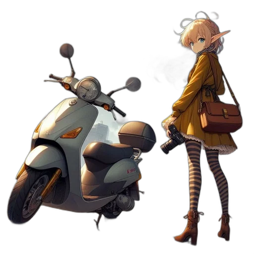 jacket, robot, car, animal, concept art, fantasy art, anime, 3d render transparent PNG cut-out