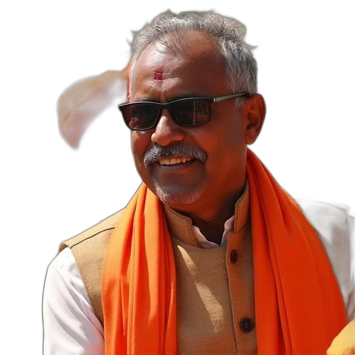 staff, bjp, chief, kiran, visdala, during, his, campaign transparent PNG cut-out