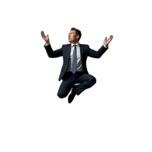 staff, 3d render, businessman, juggling transparent PNG cut-out