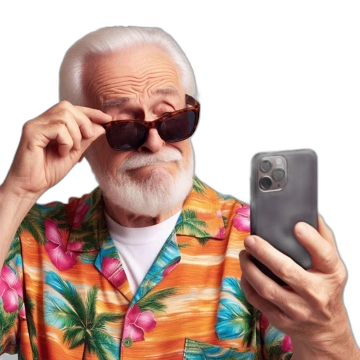 face, jacket, animal, staff, older, gentleman, hawaiian, attire transparent PNG cut-out