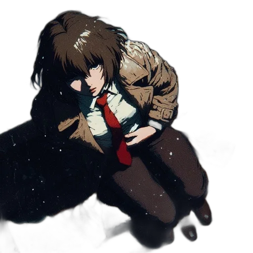 jacket, creature, animal, concept art, pixel art, anime, comic book art, snow transparent PNG cut-out