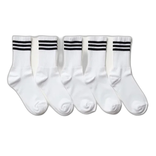 shoes, staff, monochrome, set, five, plain, white, socks transparent PNG cut-out