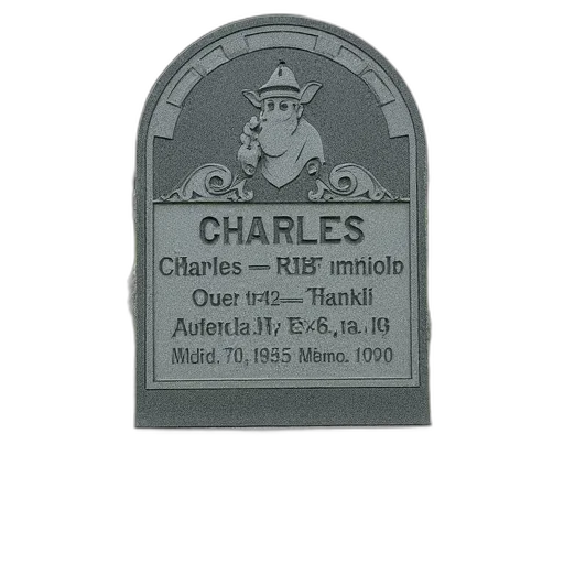 staff, charles, hank, morrow, county, iowa, picture, gravestone transparent PNG cut-out