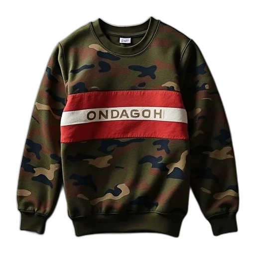 jacket, varsity, sweatshirt, camouflage transparent PNG cut-out