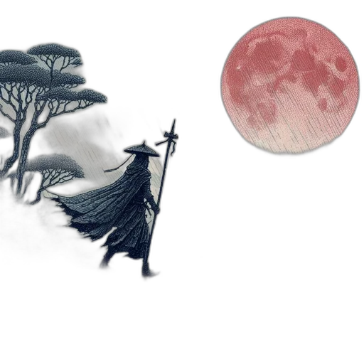dragon, creature, tree, umbrella, fantasy art, concept art, watercolor, 3d render transparent PNG cut-out