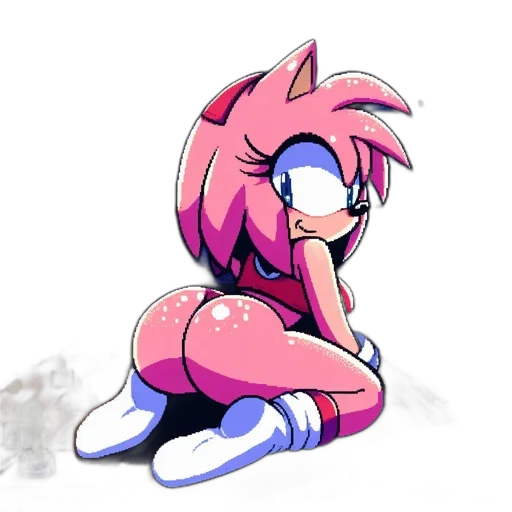 creature, hair, animal, dress, pixel art, concept art, cartoon, vaporwave transparent PNG cut-out