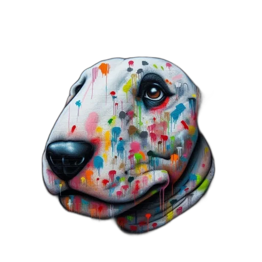 mask, face, animal, photorealistic, watercolor, oil painting, 3d render, vibrant transparent PNG cut-out