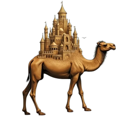 animal, dragon, creature, building, concept art, fantasy art, pixel art, 3d render transparent PNG cut-out