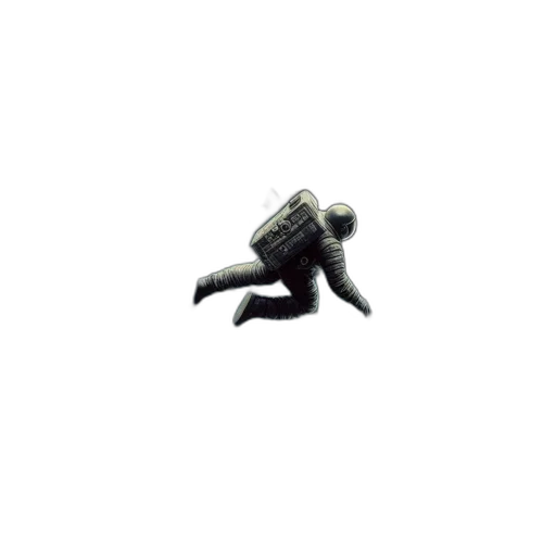 creature, robot, animal, weapon, pixel art, 3d render, concept art, outer space transparent PNG cut-out