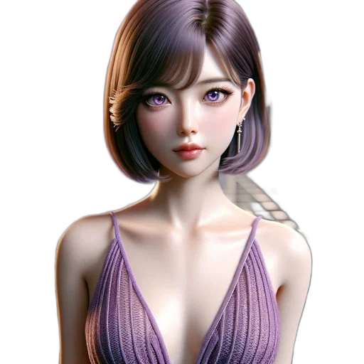 dress, jewelry, face, photorealistic, 3d render, fantasy art, concept art, pastel transparent PNG cut-out