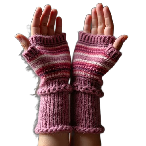 3d render, photorealistic, striped, fingerlesss transparent PNG cut-out
