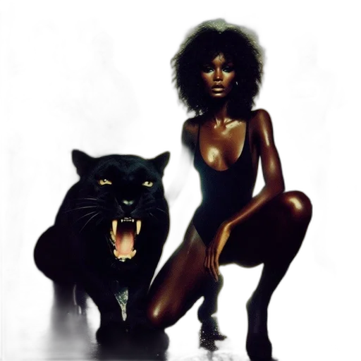 animal, concept art, fantasy art, comic book art, pixel art, dark, urban, rainy transparent PNG cut-out