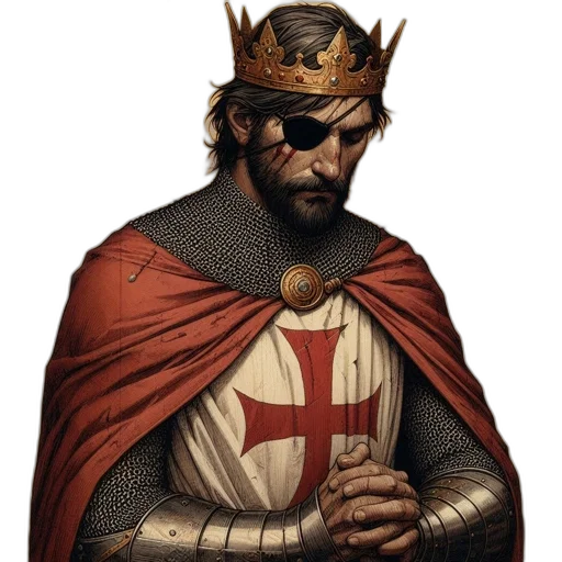 crown, sword, fantasy art, concept art, 3d render, pixel art, king, warrior transparent PNG cut-out