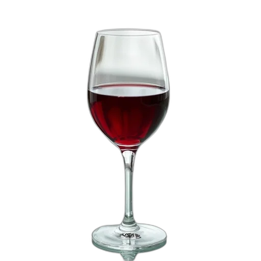 bottle, 3d render, clear, glass, filled, red, wine, placed transparent PNG cut-out