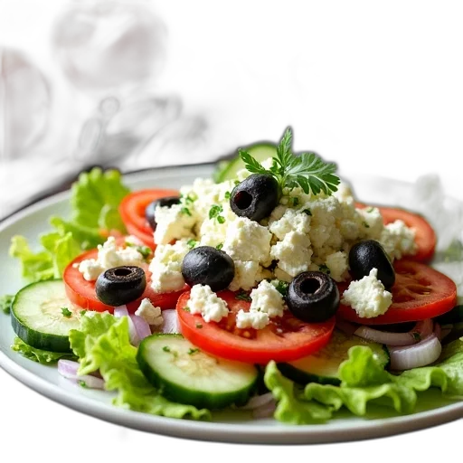 food, plate, salad, variety, vegetables, such, lettuce, tomatoes transparent PNG cut-out