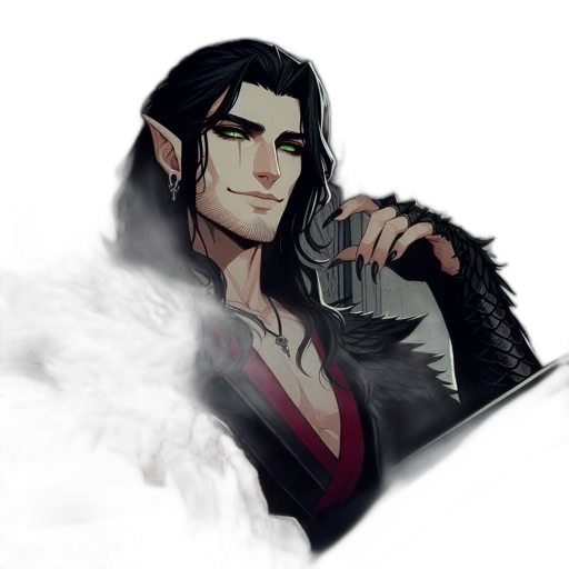 dragon, staff, fantasy art, concept art, pixel art, photorealistic, dark, monochrome transparent PNG cut-out