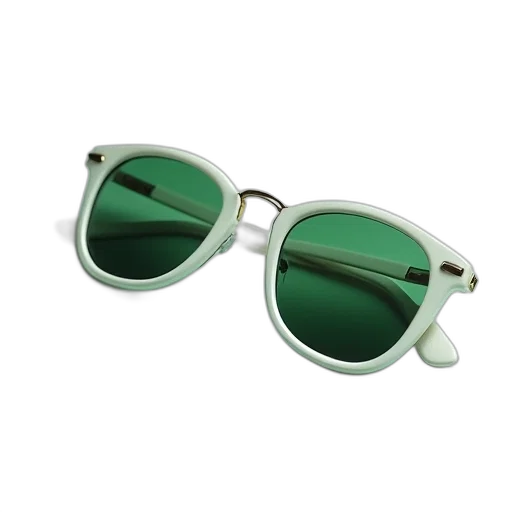 3d render, green, lens, frame transparent PNG cut-out