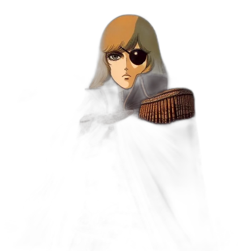 mask, face, weapon, jacket, concept art, pixel art, anime, fantasy art transparent PNG cut-out
