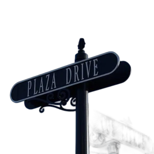car, staff, building, 3d render, photorealistic, concept art, vaporwave, city street transparent PNG cut-out