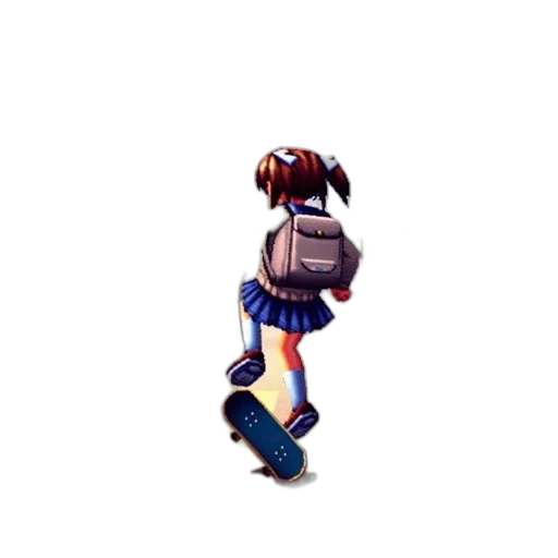 jacket, robot, weapon, staff, pixel art, 3d render, concept art, vaporwave transparent PNG cut-out