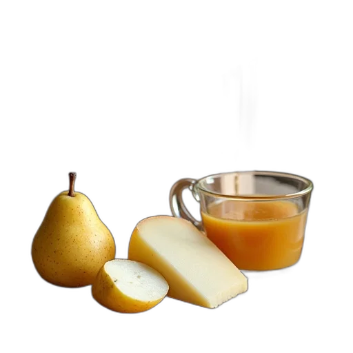 food, crown, photorealistic, 3d render transparent PNG cut-out