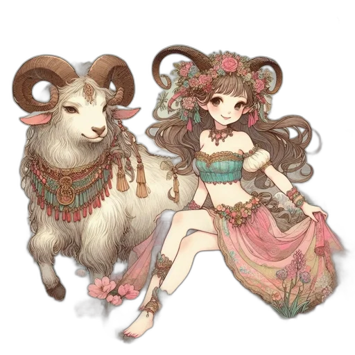animal, jewelry, staff, dress, fantasy art, concept art, pixel art, anime transparent PNG cut-out