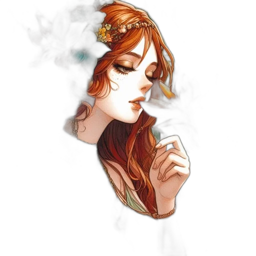 dress, mask, face, jewelry, fantasy art, concept art, watercolor, photorealistic transparent PNG cut-out