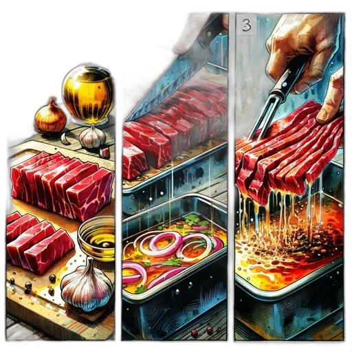 food, weapon, photorealistic, concept art, oil painting, comic book art, fire, illustrated transparent PNG cut-out