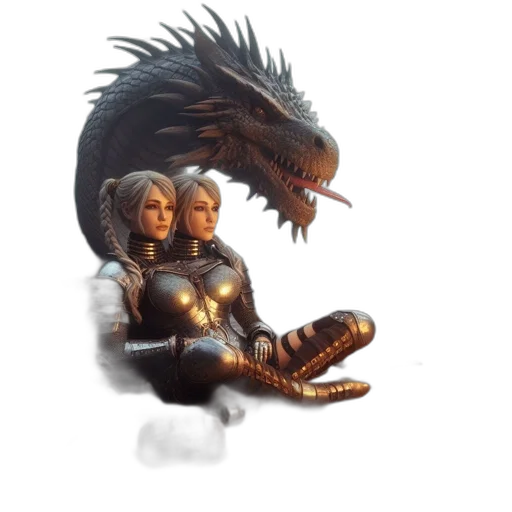 dragon, creature, concept art, fantasy art, pixel art, comic book art, outer space, fire transparent PNG cut-out